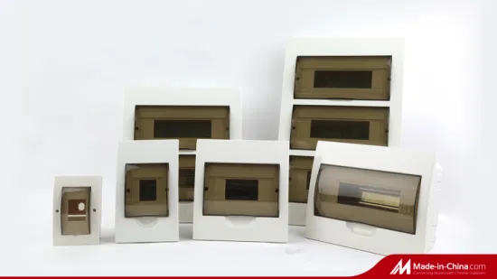 Montaje en superficie Montaje empotrado Caja Cunsil exterior/interior 12 vías MCB Caja de PVC Panel de distribución ABS Caja de distribución de fábrica